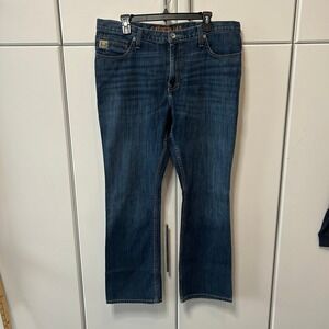 Cinch Ian Slim Fit Bootcut Jeans Mens 36x32 Medium Wash Western Denim